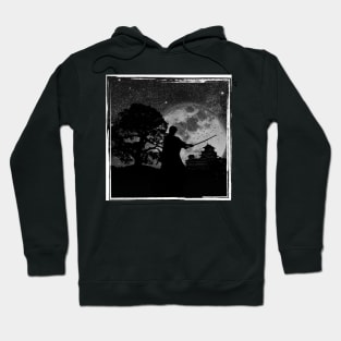 Moonlit Samurai: A Tribute to Japanese Tradition Hoodie